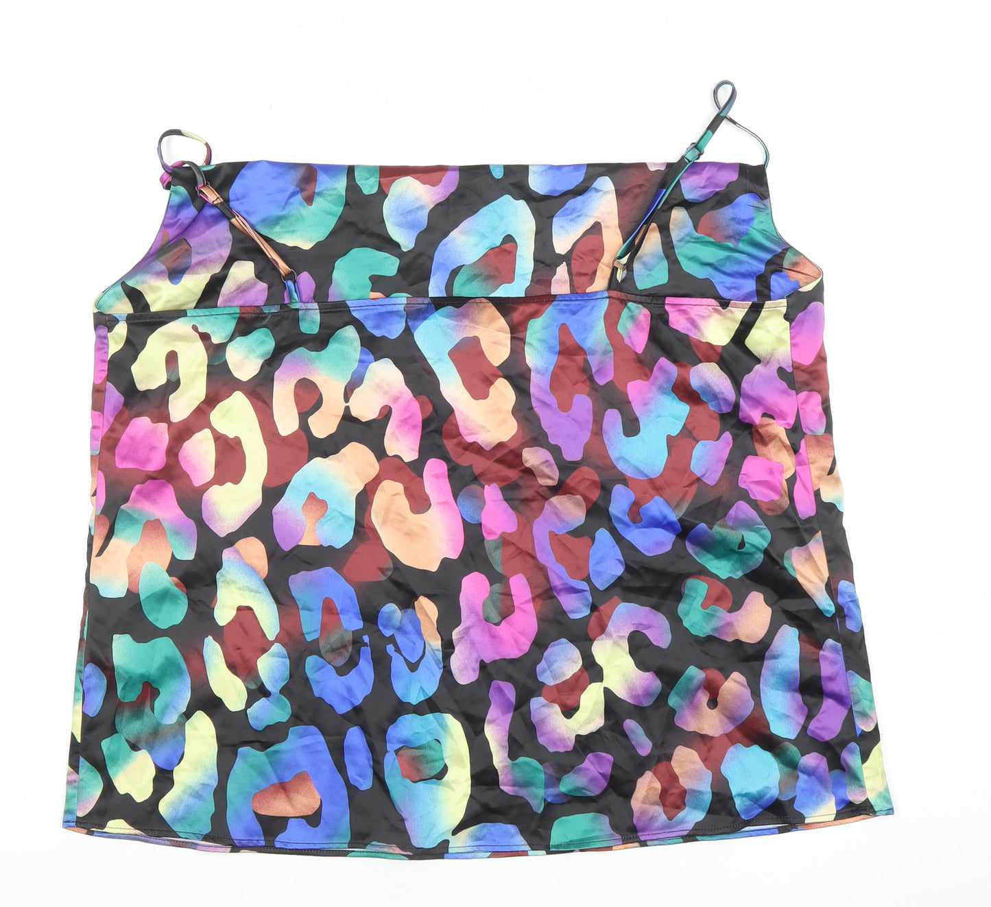 River Island Women Multicoloured Animal Print Camisole Top Size 18