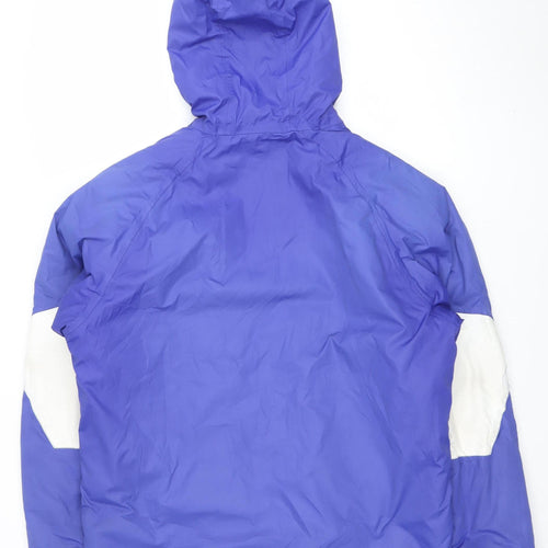 Campri Men's Blue Hooded Ski Jacket L Waterproof Winter Coat