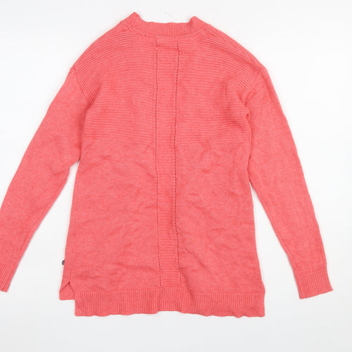 White Stuff Women’s Pink Merino Wool Blend Long Sleeve V-Neck Cardigan Size 6
