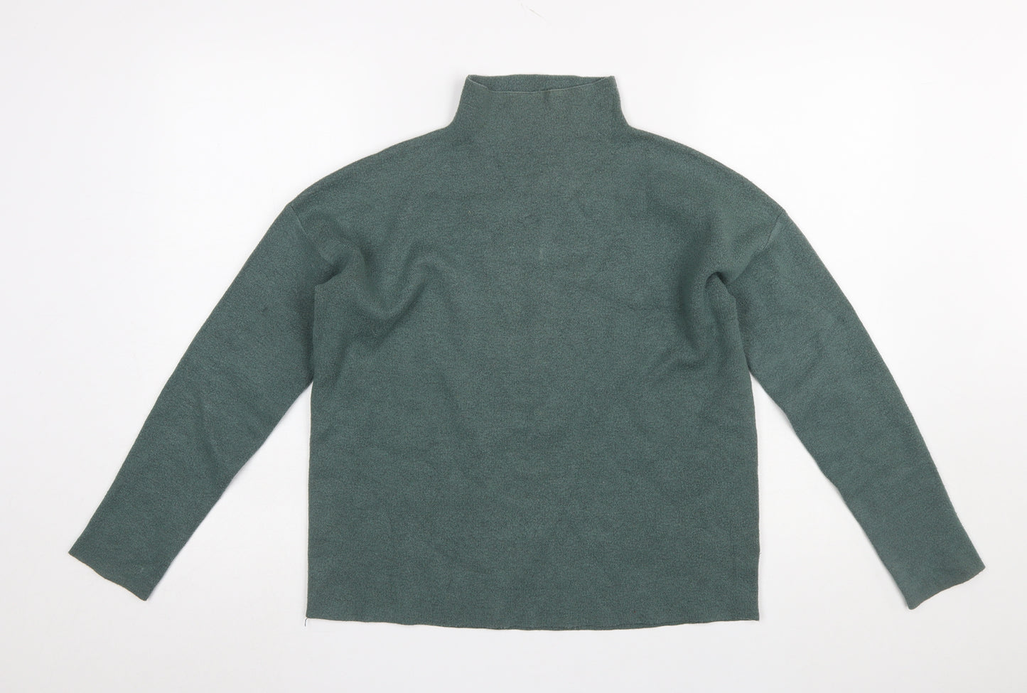 Tahari Women’s Green Mock Neck Knit Jumper Size S