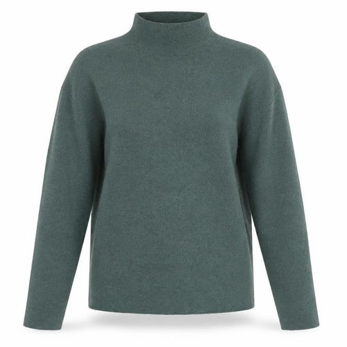 Tahari Women’s Green Mock Neck Knit Jumper Size S