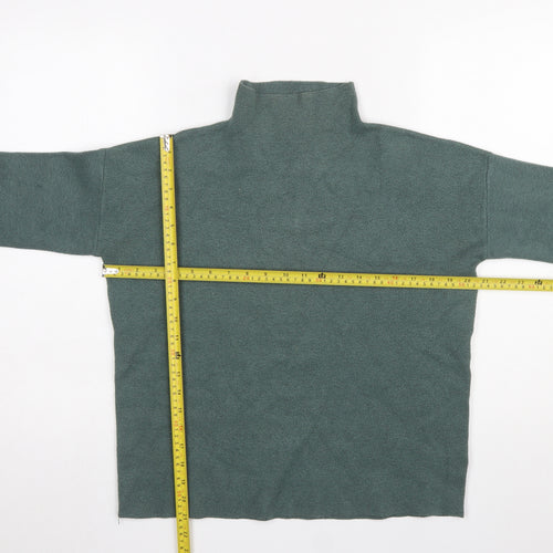 Tahari Women’s Green Mock Neck Knit Jumper Size S