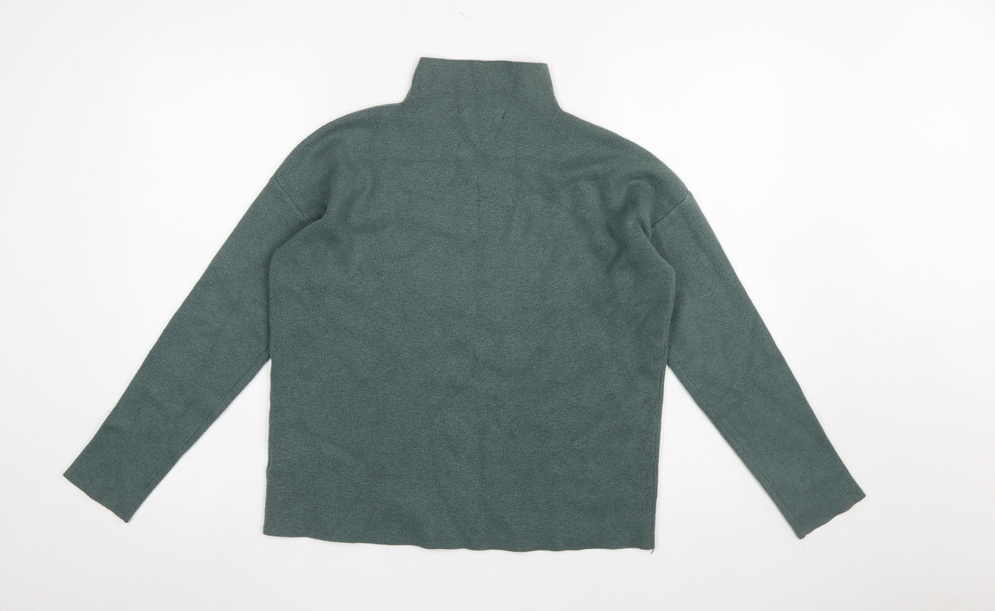 Tahari Women’s Green Mock Neck Knit Jumper Size S