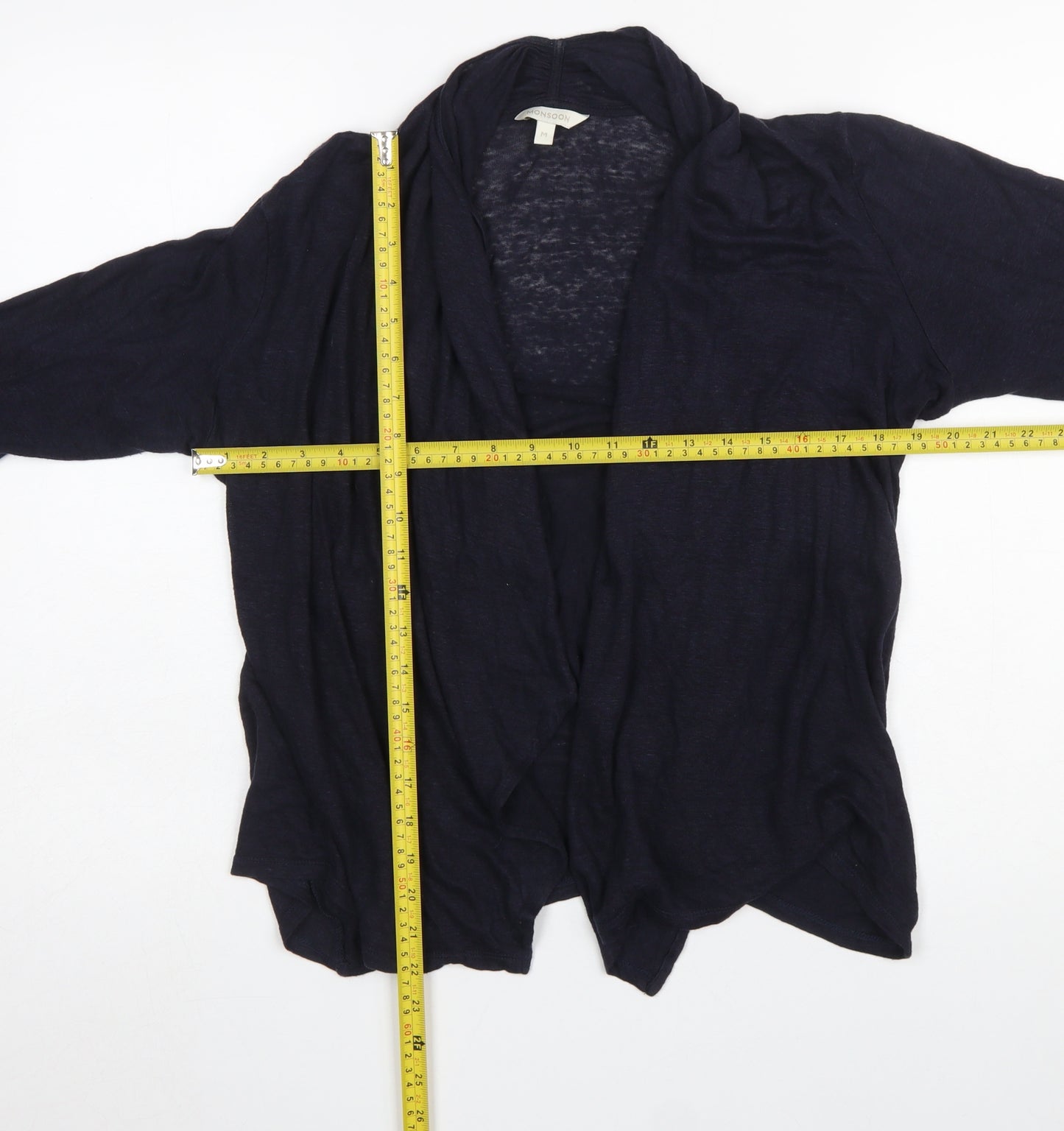 Monsoon Women’s Black Knit Open Front Cardigan Size M