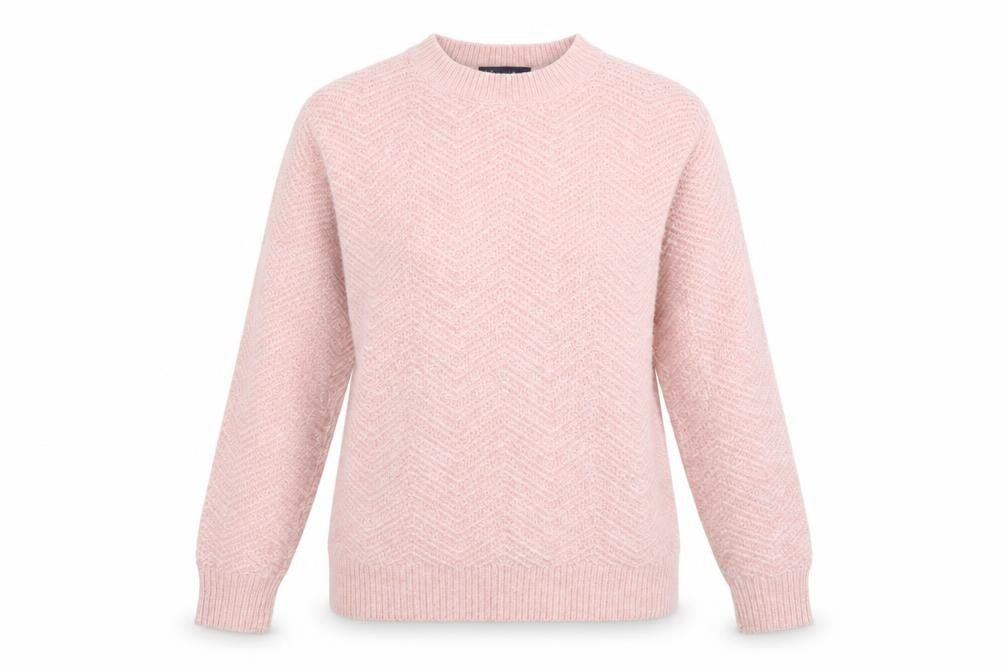 Marks and Spencer Women’s Pink Crew Neck Knit Jumper Size S