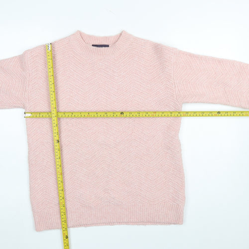 Marks and Spencer Women’s Pink Crew Neck Knit Jumper Size S