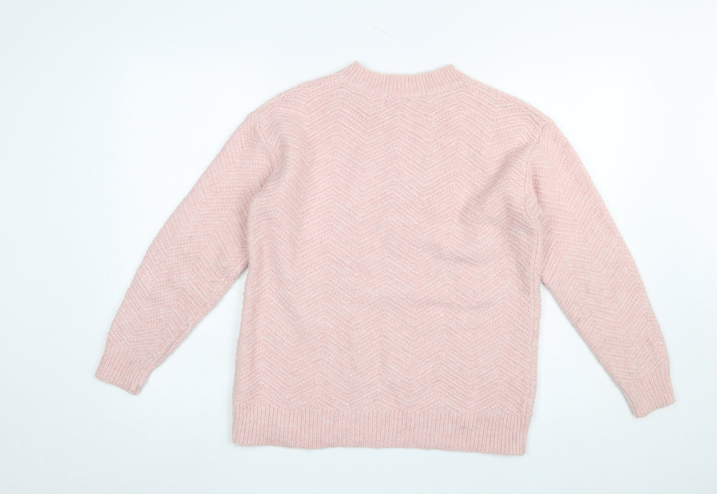 Marks and Spencer Women’s Pink Crew Neck Knit Jumper Size S