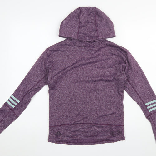 Adidas Womens Purple XS Climalite Energy Running Hoodie