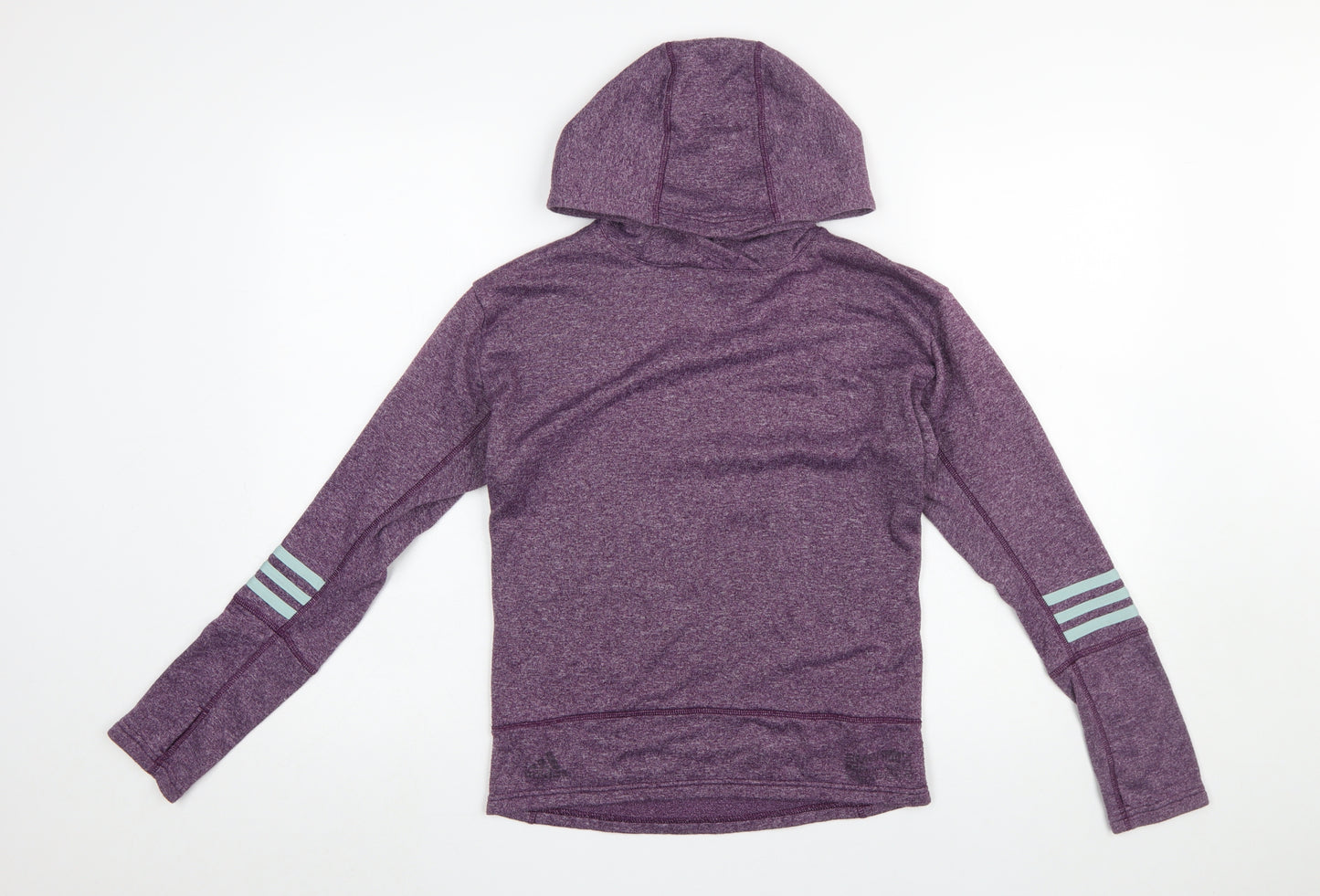 Adidas Womens Purple XS Climalite Energy Running Hoodie