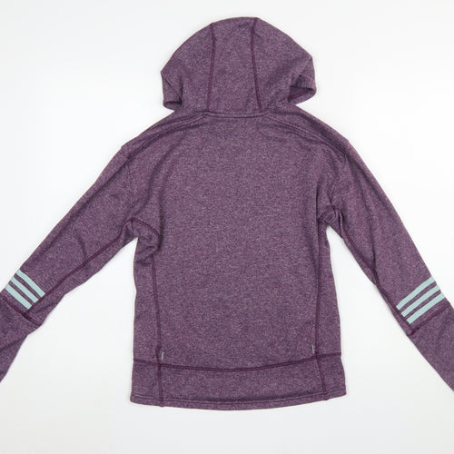 Adidas Womens Purple XS Climalite Energy Running Hoodie
