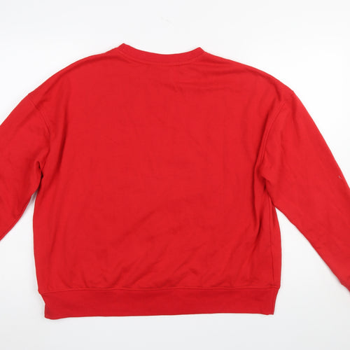 Coca-Cola Red Christmas Graphic Sweatshirt Women M 12/14 Pullover