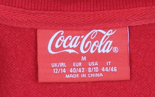 Coca-Cola Red Christmas Graphic Sweatshirt Women M 12/14 Pullover