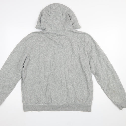 Nike Women’s Grey Full Zip Hoodie Large Cotton Blend Casual