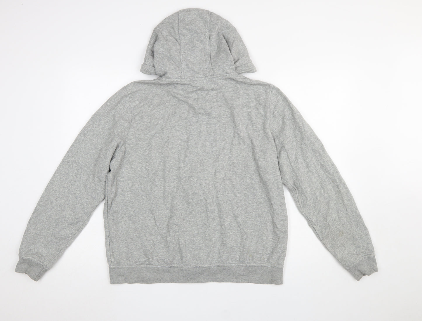 Nike Women’s Grey Full Zip Hoodie Large Cotton Blend Casual