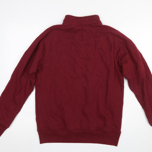 Homefield Men's Red 1/4 Zip Pullover Sweatshirt M