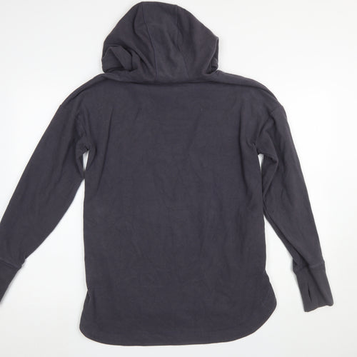 Sweaty Betty Womens Black XS Pullover Hoodie Long Sleeve Cotton Blend