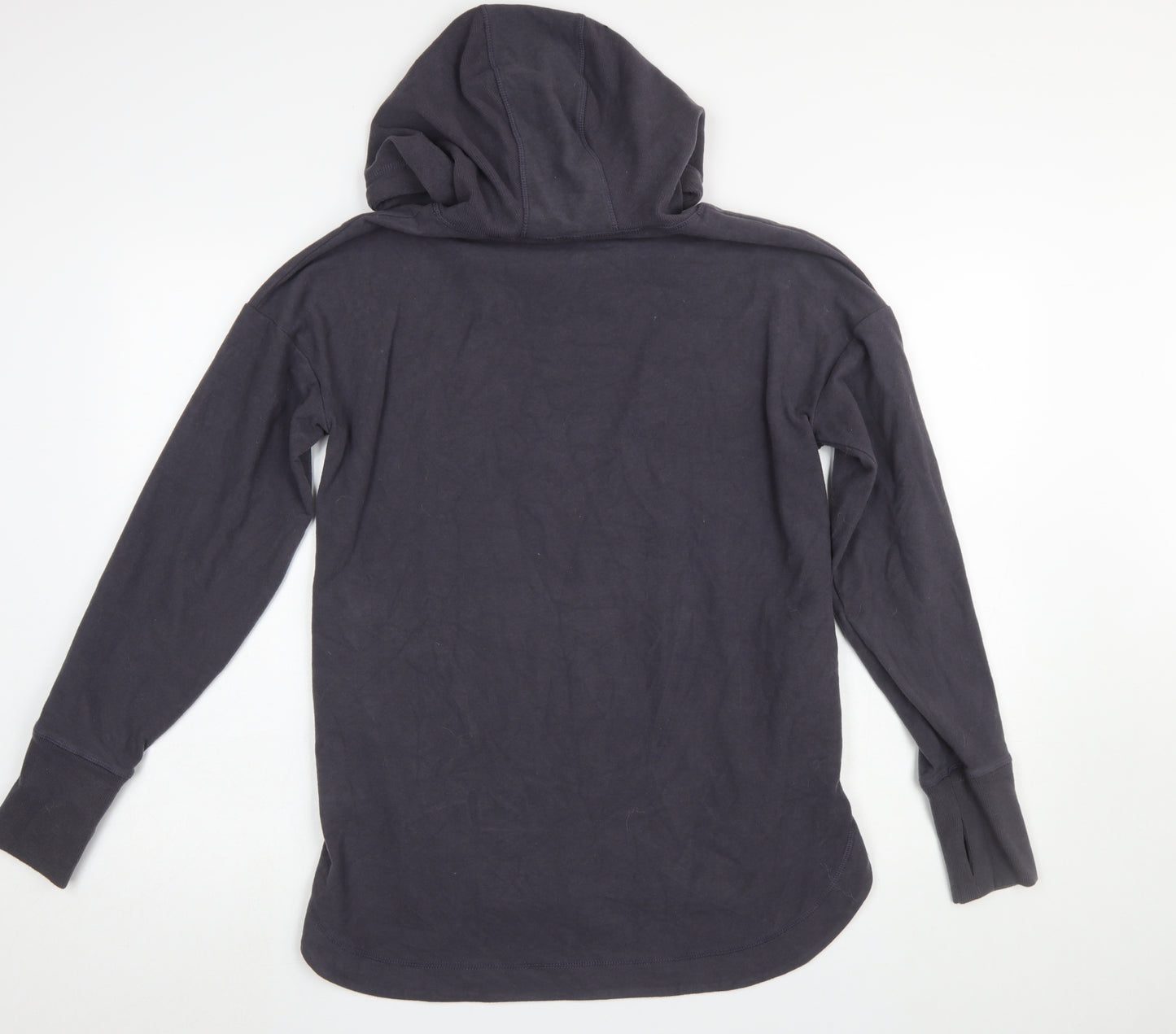 Sweaty Betty Womens Black XS Pullover Hoodie Long Sleeve Cotton Blend