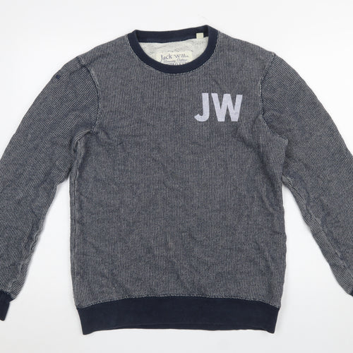 Jack Wills Men’s Blue Cotton Crew Neck Sweatshirt M