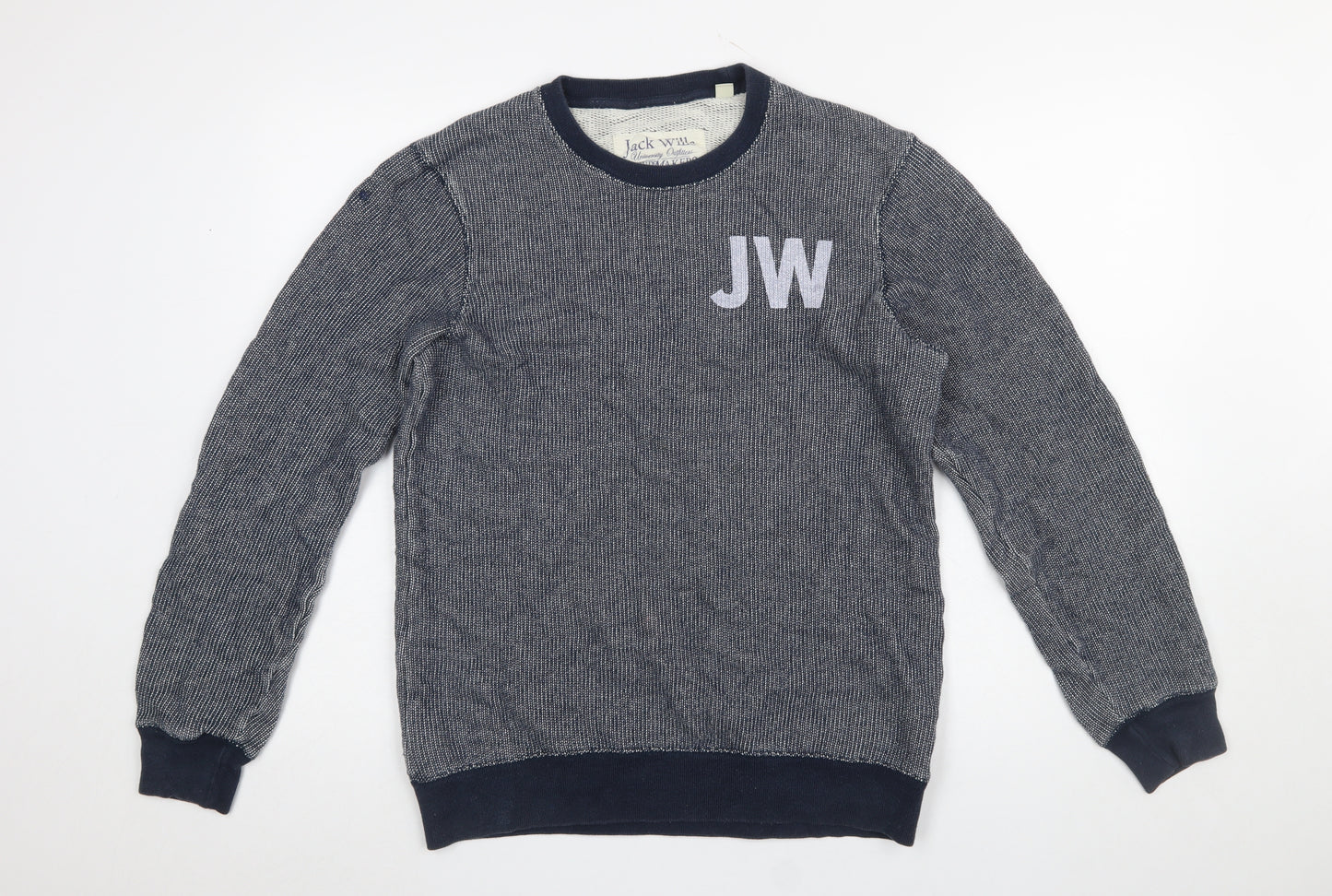 Jack Wills Men’s Blue Cotton Crew Neck Sweatshirt M