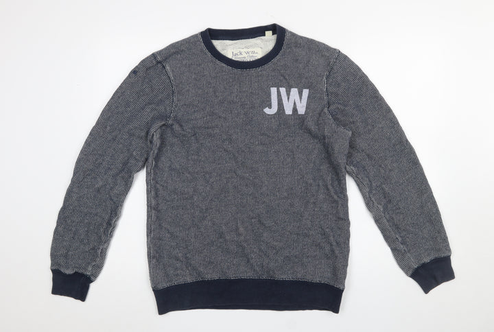 Jack Wills Men’s Blue Cotton Crew Neck Sweatshirt M