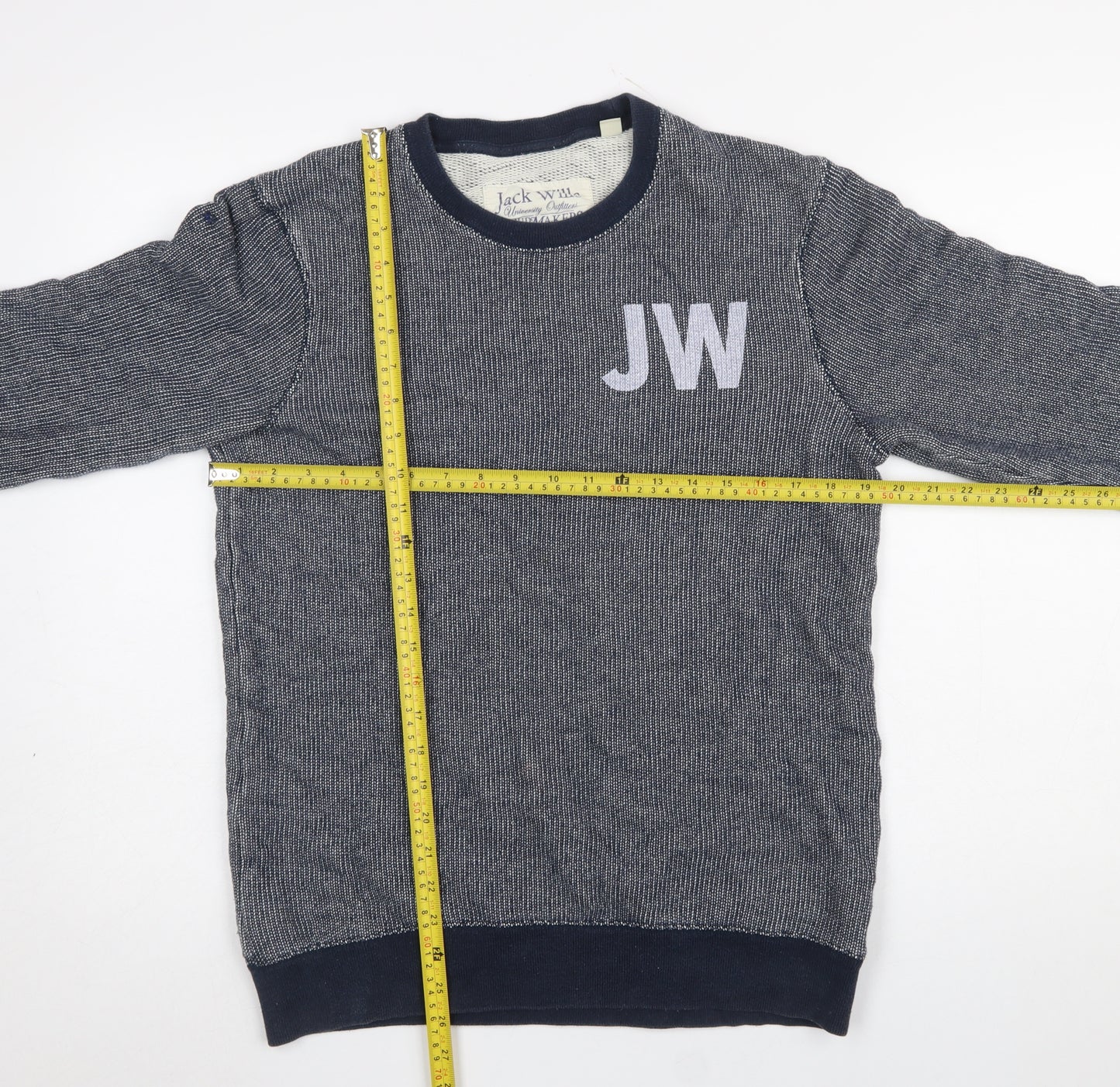 Jack Wills Men’s Blue Cotton Crew Neck Sweatshirt M