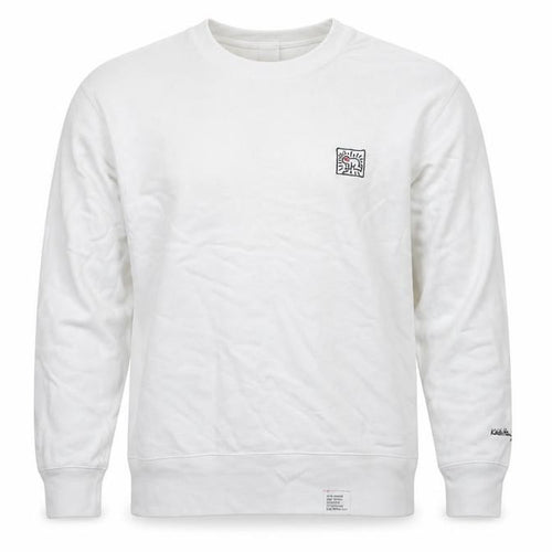Uniqlo Keith Haring Men's White M Crew Neck Cotton Sweatshirt