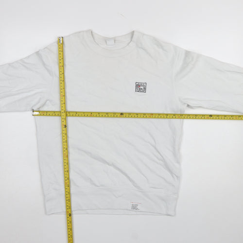 Uniqlo Keith Haring Men's White M Crew Neck Cotton Sweatshirt