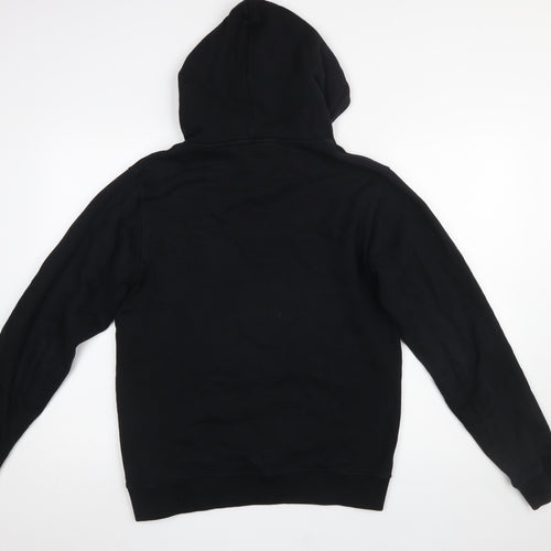 Last Sole Men's Black Pullover Hoodie Size M Embroidered Logo