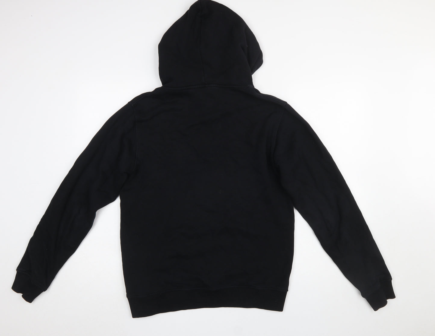 Last Sole Men's Black Pullover Hoodie Size M Embroidered Logo
