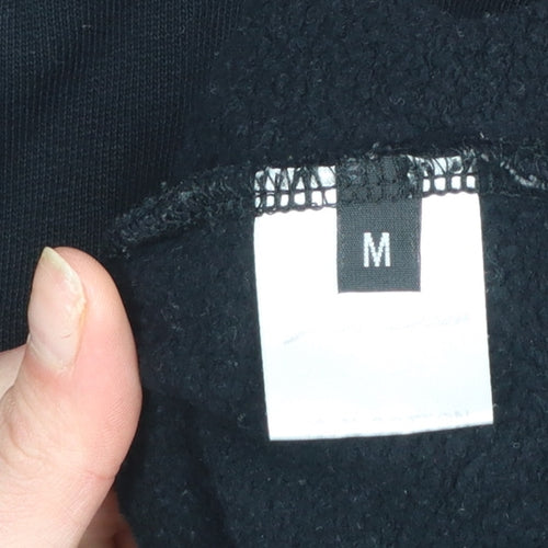 Last Sole Men's Black Pullover Hoodie Size M Embroidered Logo