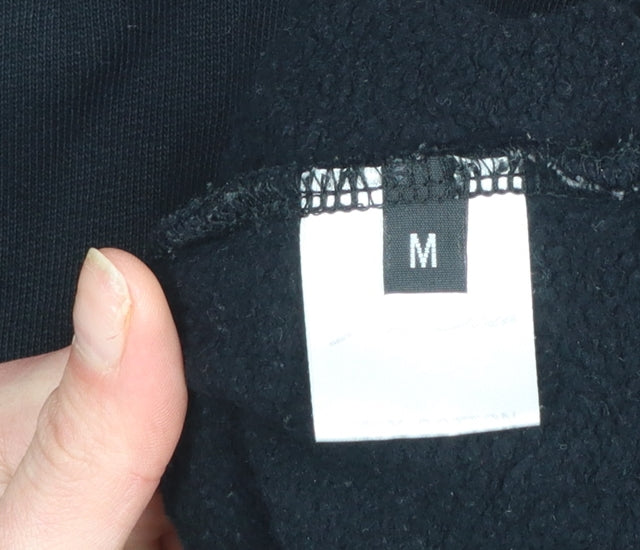 Last Sole Men's Black Pullover Hoodie Size M Embroidered Logo