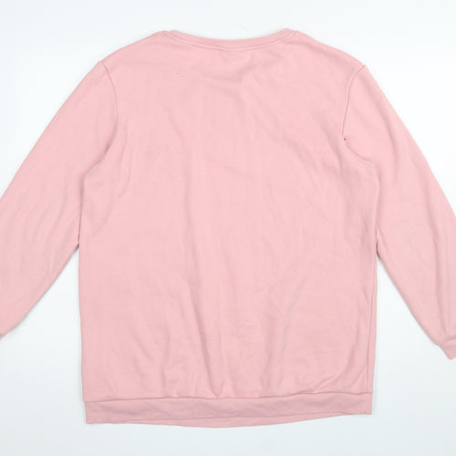 Disney Women Pink Thumper Bunny Long Sleeve Pyjama Top Size 12-14