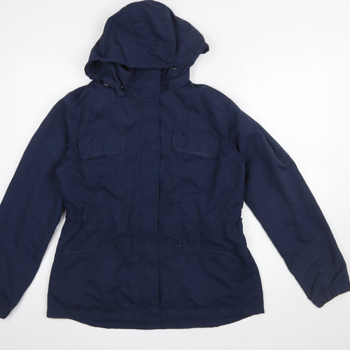 Lee Valley Women's Blue Hooded Anorak Jacket L Regular Fit