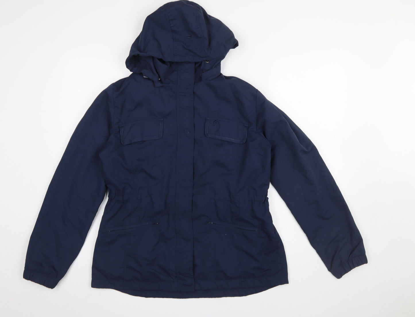 Lee Valley Women's Blue Hooded Anorak Jacket L Regular Fit