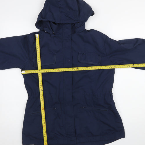 Lee Valley Women's Blue Hooded Anorak Jacket L Regular Fit