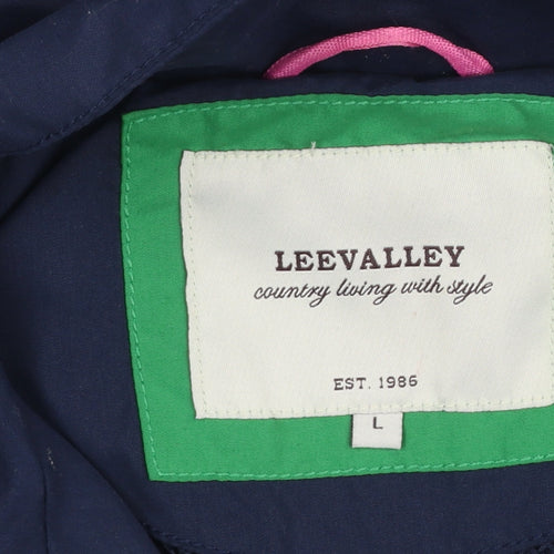 Lee Valley Women's Blue Hooded Anorak Jacket L Regular Fit