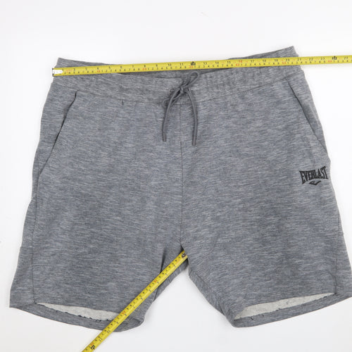 Everlast Men's Grey 4XL Sweat Shorts with Drawstring Waist