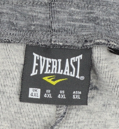 Everlast Men's Grey 4XL Sweat Shorts with Drawstring Waist