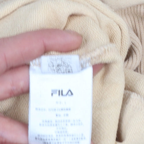 Fila Women Beige Crew Neck Pullover Sweatshirt Size L