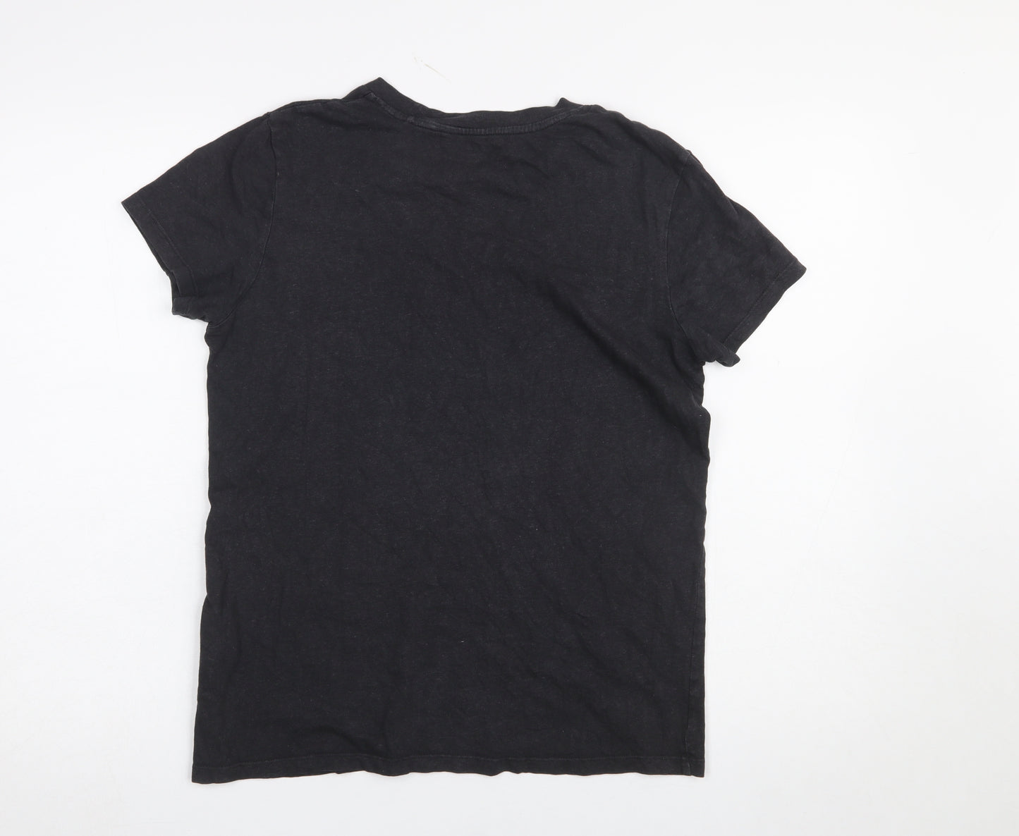 Levi's Women's Black Crew Neck Cotton Hemp T-Shirt Size M