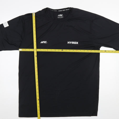 MFC Men Black 3XL Athletic T-Shirt Quick Dry Sports Top
