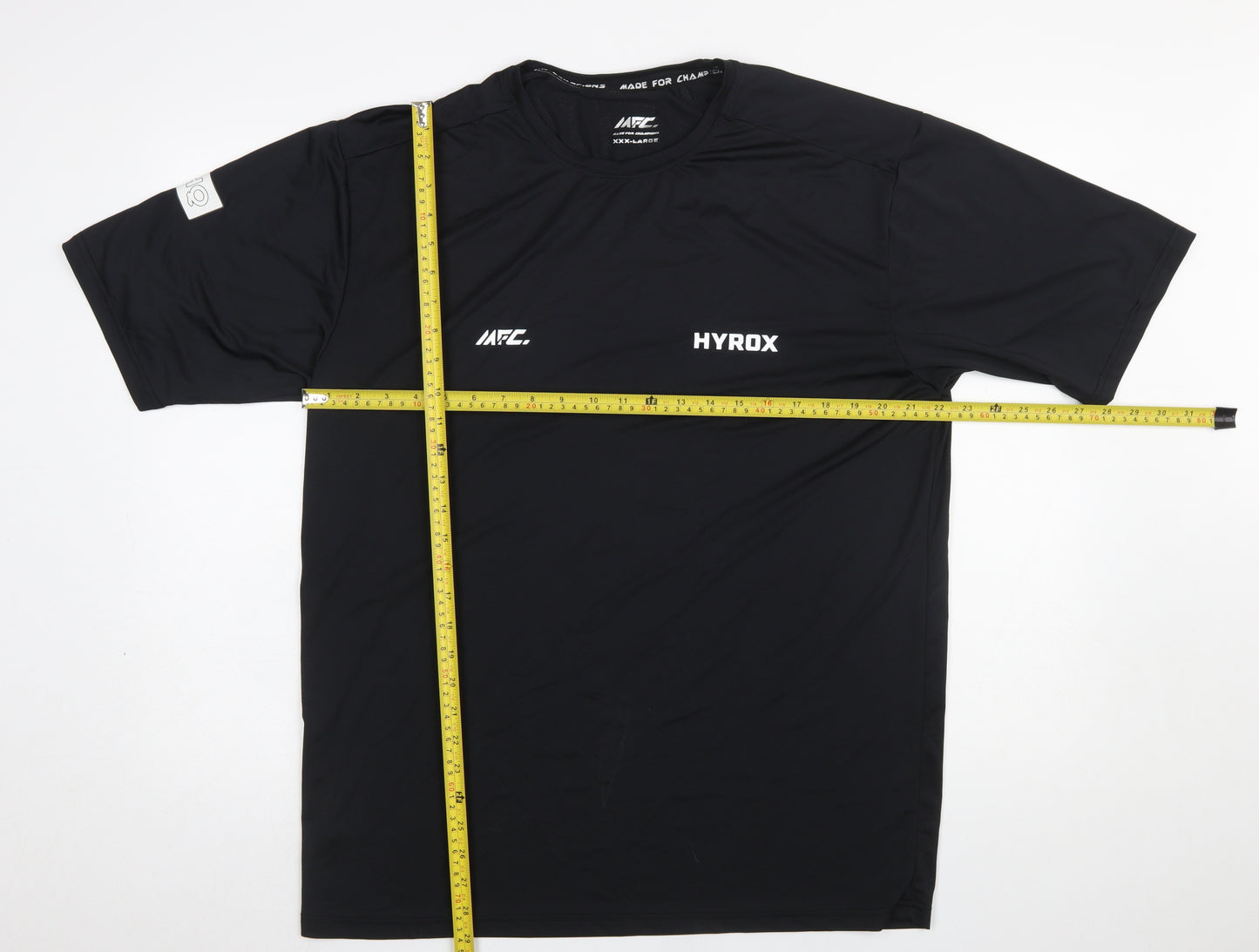 MFC Men Black 3XL Athletic T-Shirt Quick Dry Sports Top
