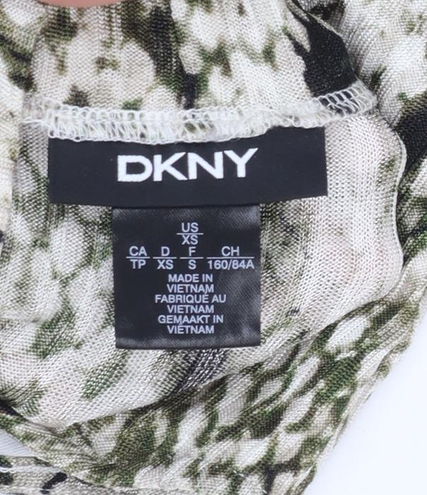 DKNY Women’s Multicoloured Animal Print Sleeveless High Neck Tank Top XS