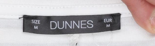 Dunnes Women’s Black White Striped Cotton T-Shirt Dress Size 12