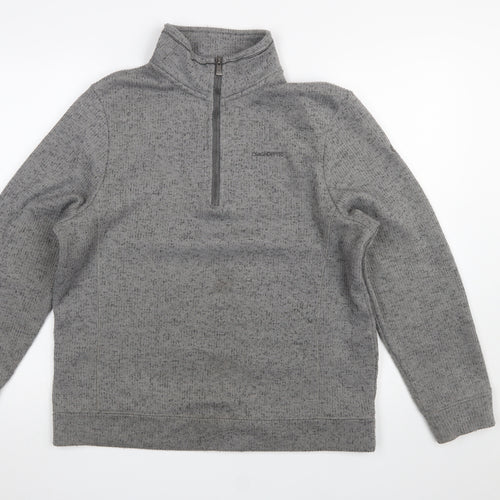 Craghoppers Men's Grey Half Zip Fleece Pullover Sweatshirt M Regular