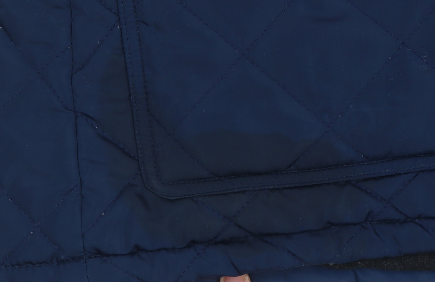 Crew Clothing Co. Men's Blue Quilted Jacket Medium Regular Fit Outdoor Coat