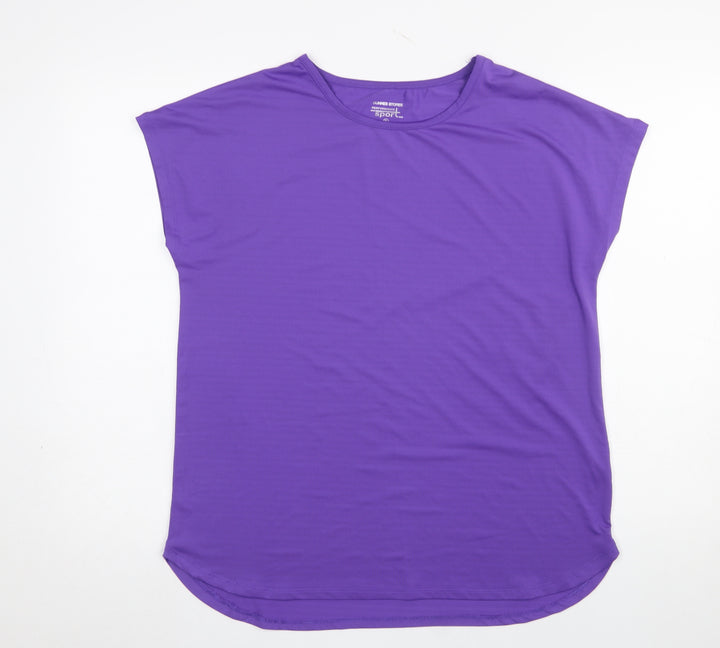 Dunnes Stores Womens Purple Performance Sport T-Shirt Size S