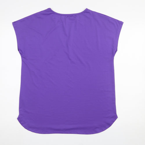 Dunnes Stores Womens Purple Performance Sport T-Shirt Size S
