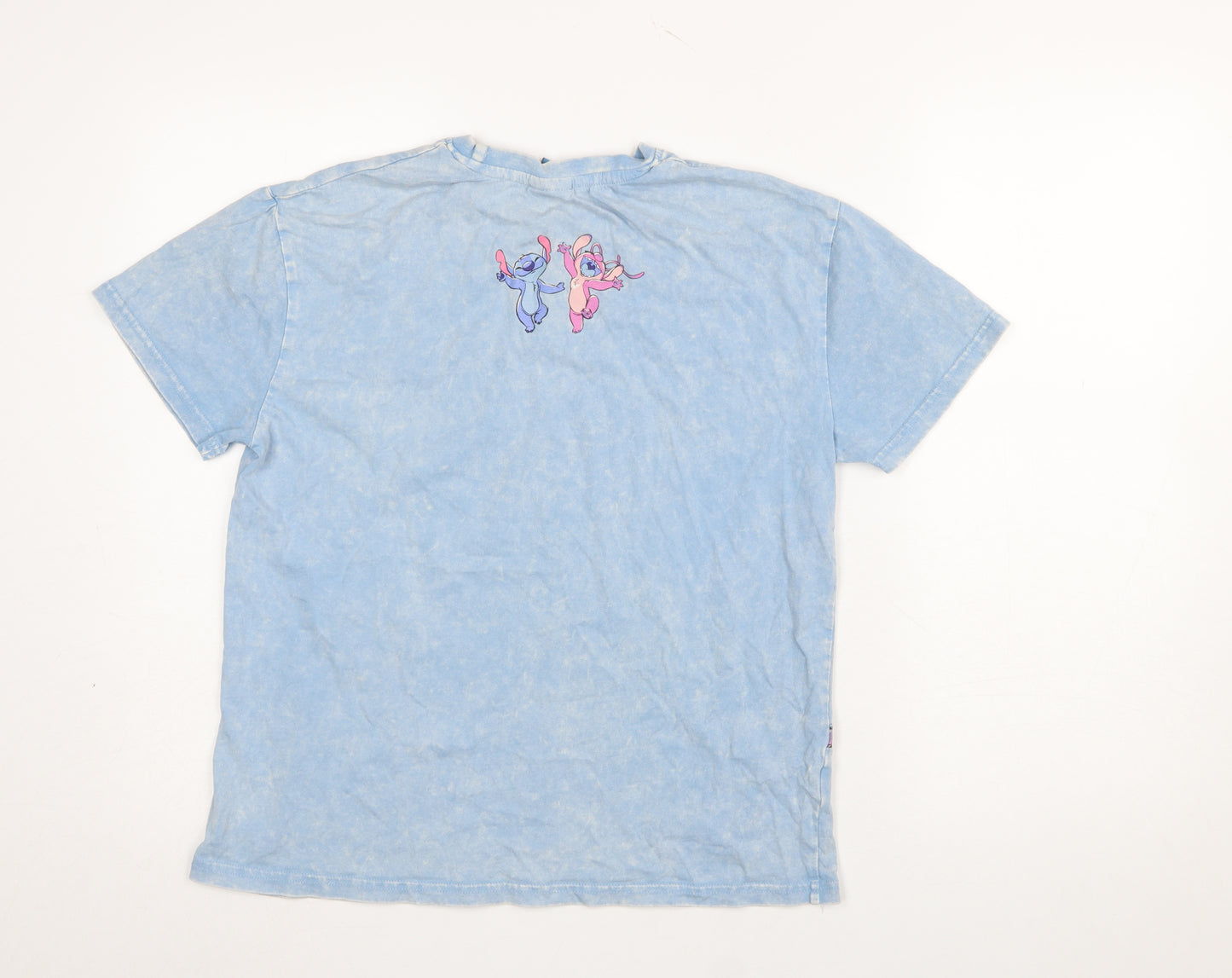 Primark Girls Blue Angel & Stitch Graphic T-Shirt 12-13 Years