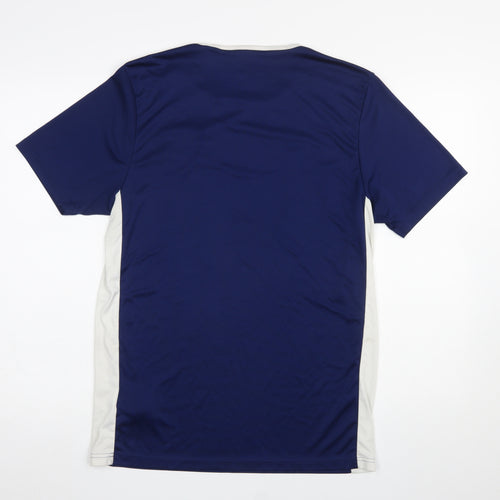 adidas Men's Blue Climalite Football T-Shirt M Regular Fit